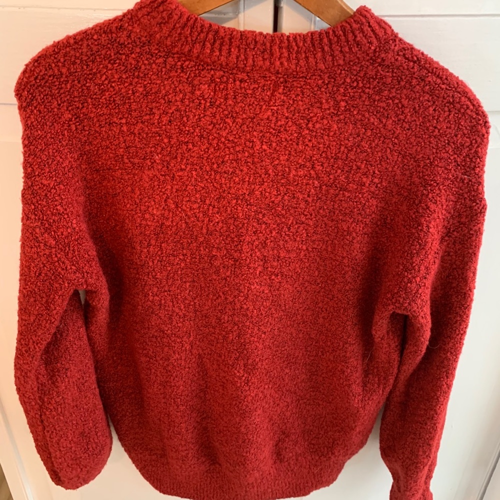 Red long sleeve old navy sweater